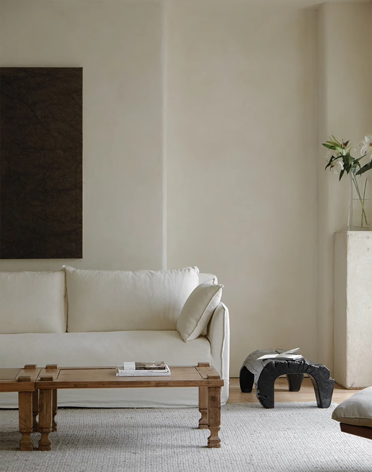 Half of the sofa Hälfte des Sofas