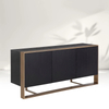 Modernes Metall mit massivem Holz Sideboard