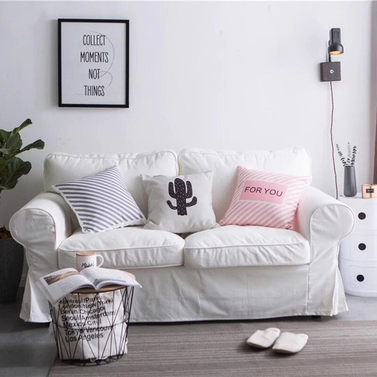 Abnehmbares und waschbares weißes Sofa