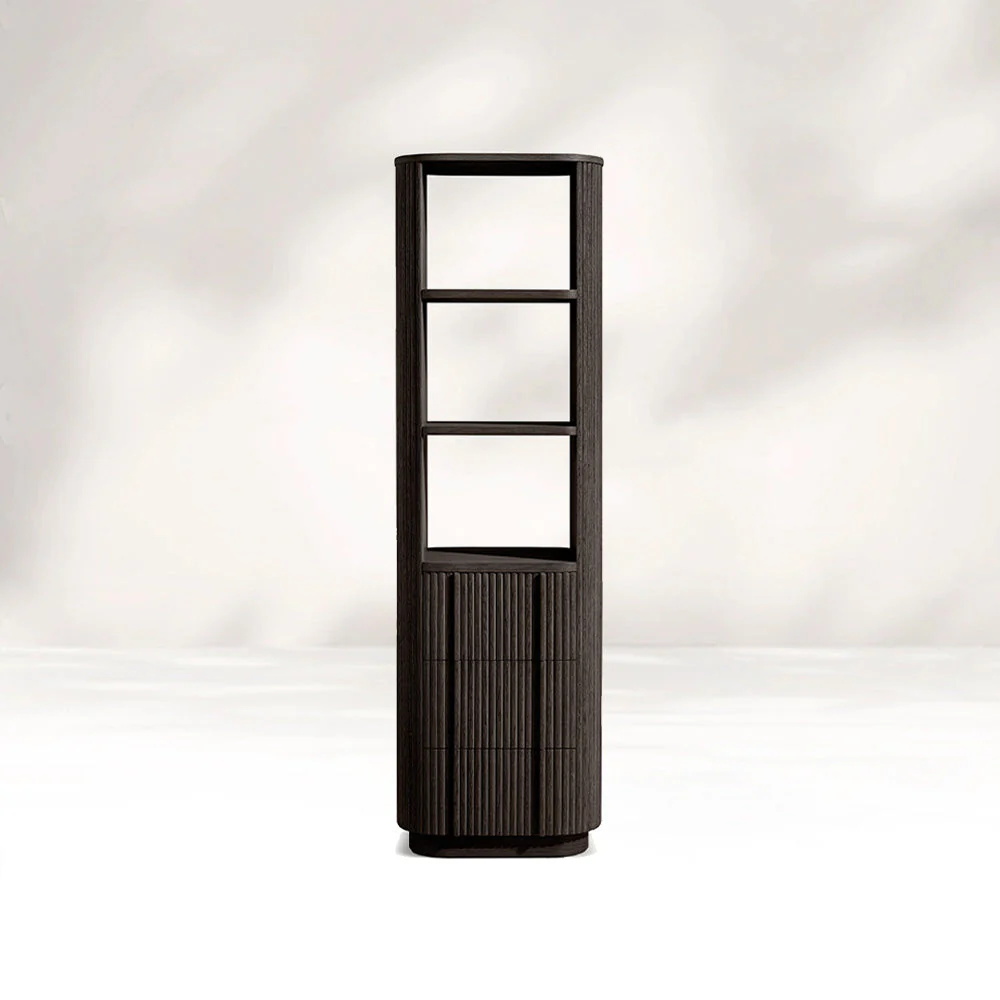 Natürliches Getreide Licht Holz Einzelspeicherregal