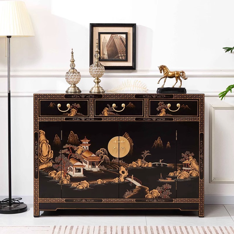 Neues klassisches handgemaltes Eingangsschrank im chinesischen Stil im chinesischen Stil