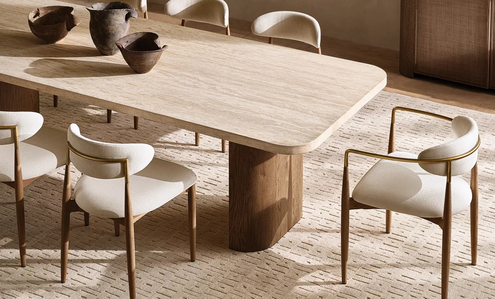 Eiche rechteckiger Esstisch