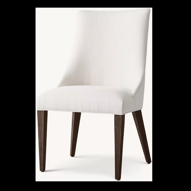 Moderne minimalistische weiße Eichenstühle