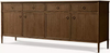 Retro-Sideboard mit Soft-Close-Aufbewahrung aus Eichenholz