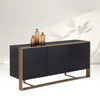 Modernes Metall mit massivem Holz Sideboard