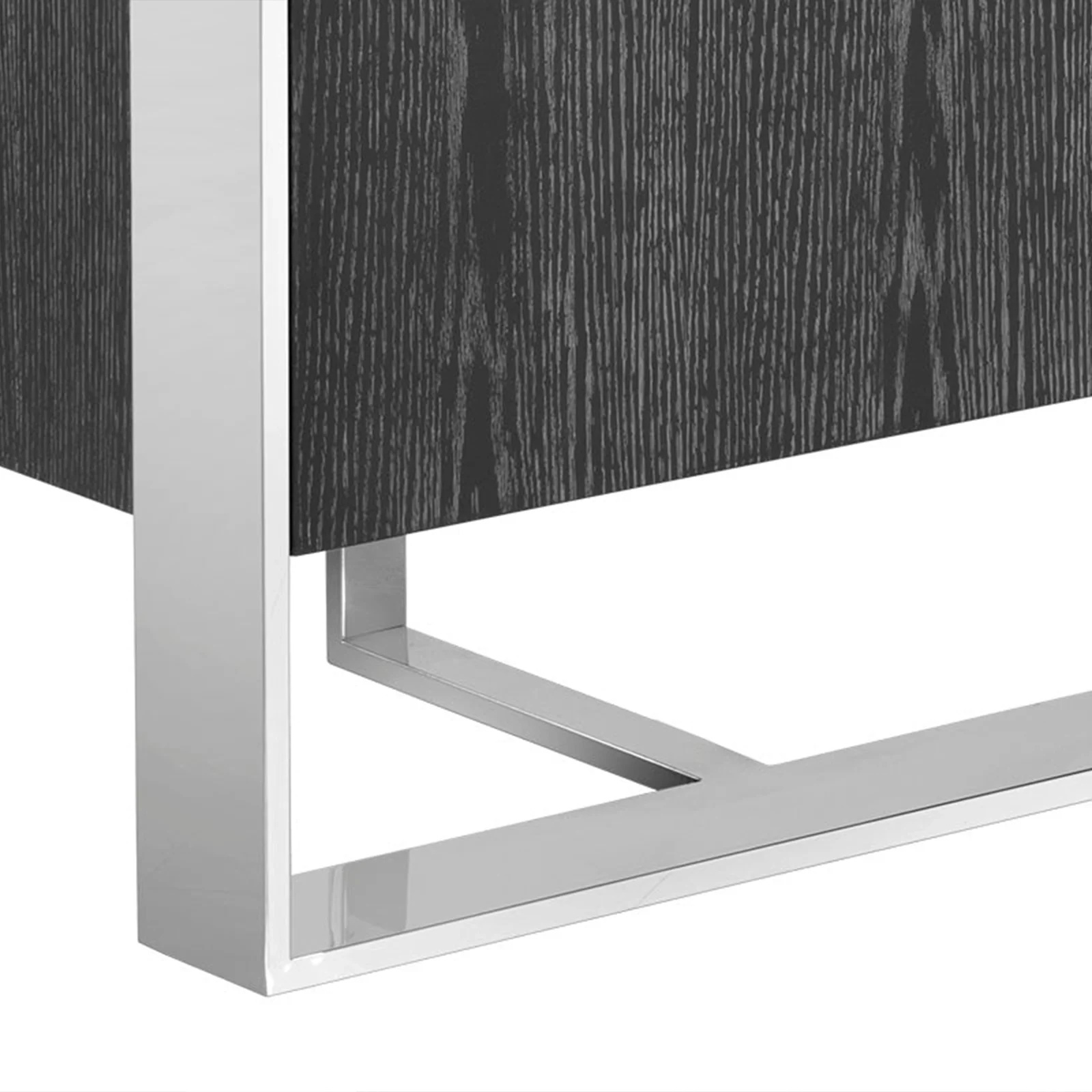 Modernes Metall mit massivem Holz Sideboard