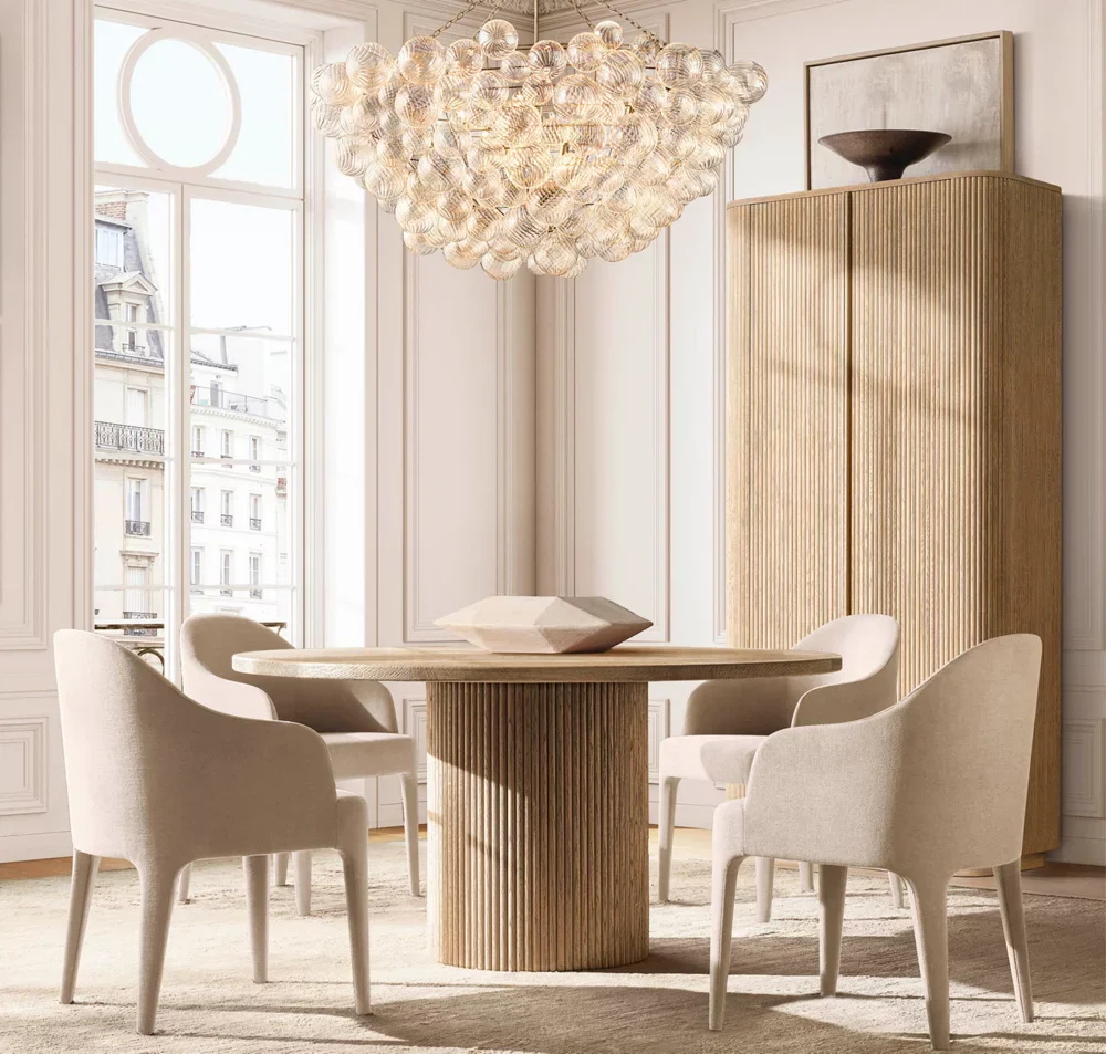 Vertikale Getreide -Massivholzgarderobe