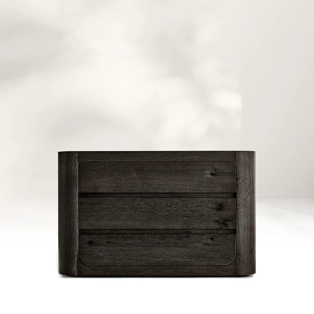 Drei - Schublade Holzspeicherschrank