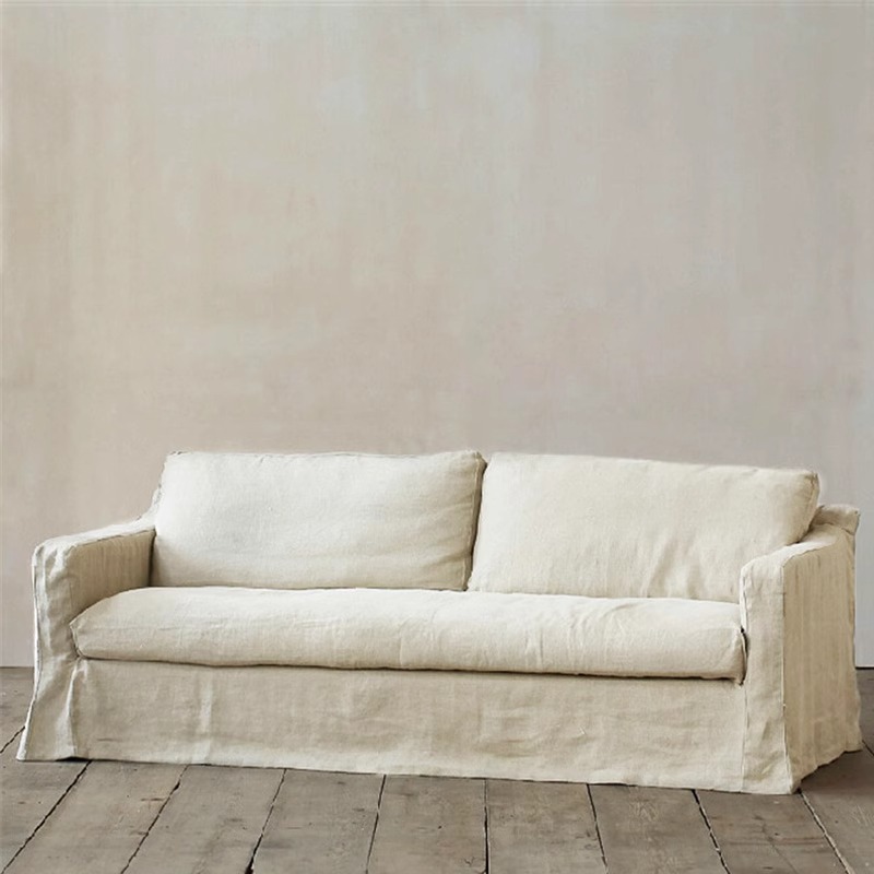 Abnehmbar und waschbarer Vintage -Stoffsofa