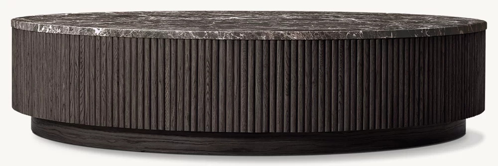 Steinkoper runder Couchtisch