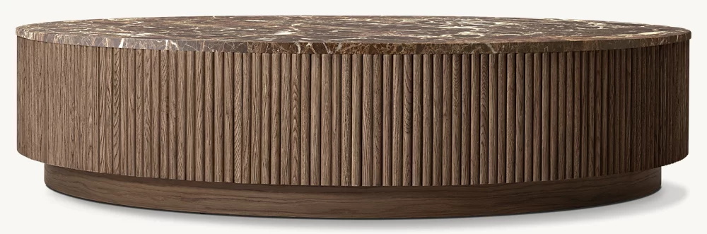 Steinkoper runder Couchtisch