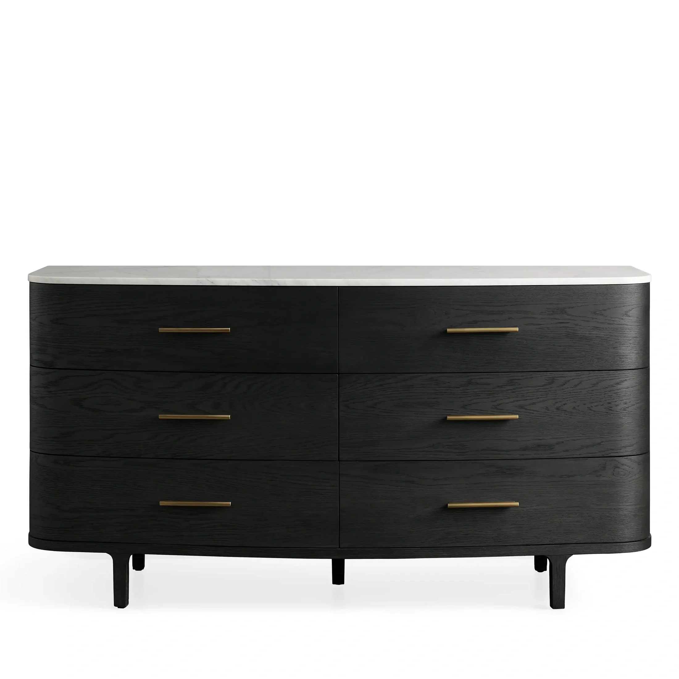 Finnley ARC-förmige Kante Sechs-Drawer-Aufbewahrungskommode 