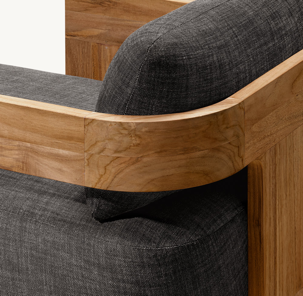 Freizeit-Loungesessel aus Teakholz für den Außenbereich