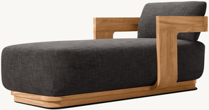 Freizeit-Loungesessel aus Teakholz für den Außenbereich