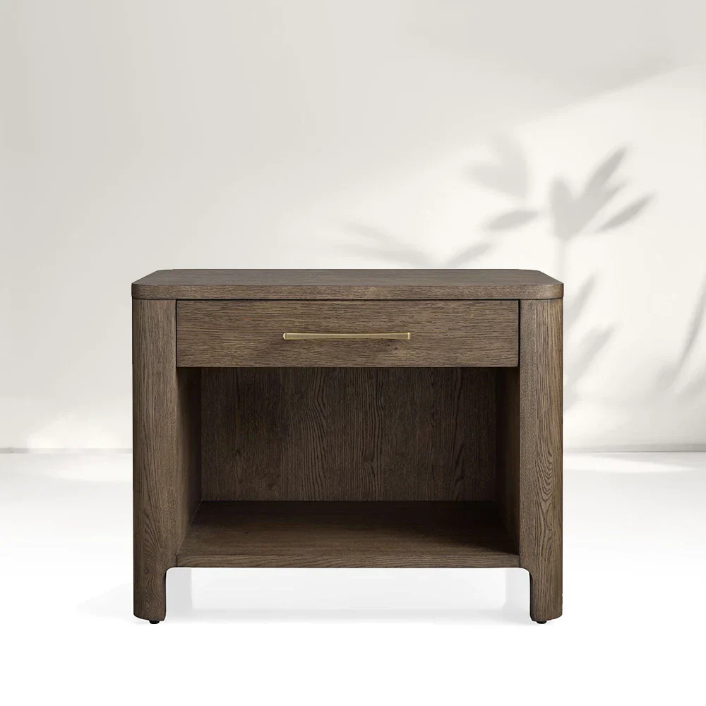 Einfacher Einzel -Schubladen -Nachttisch