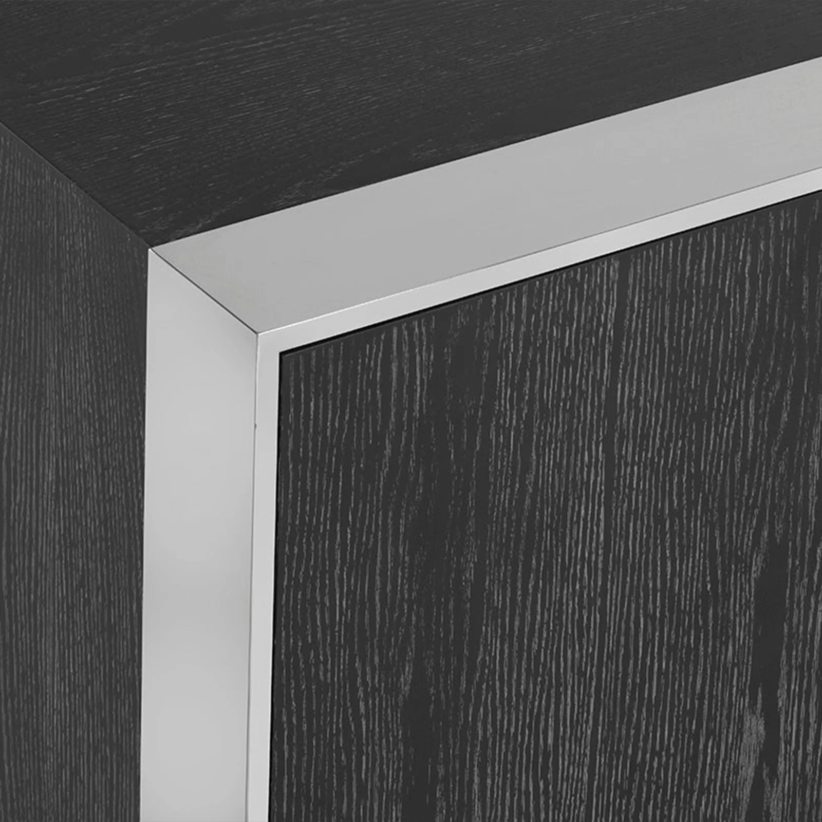 Modernes Metall mit massivem Holz Sideboard