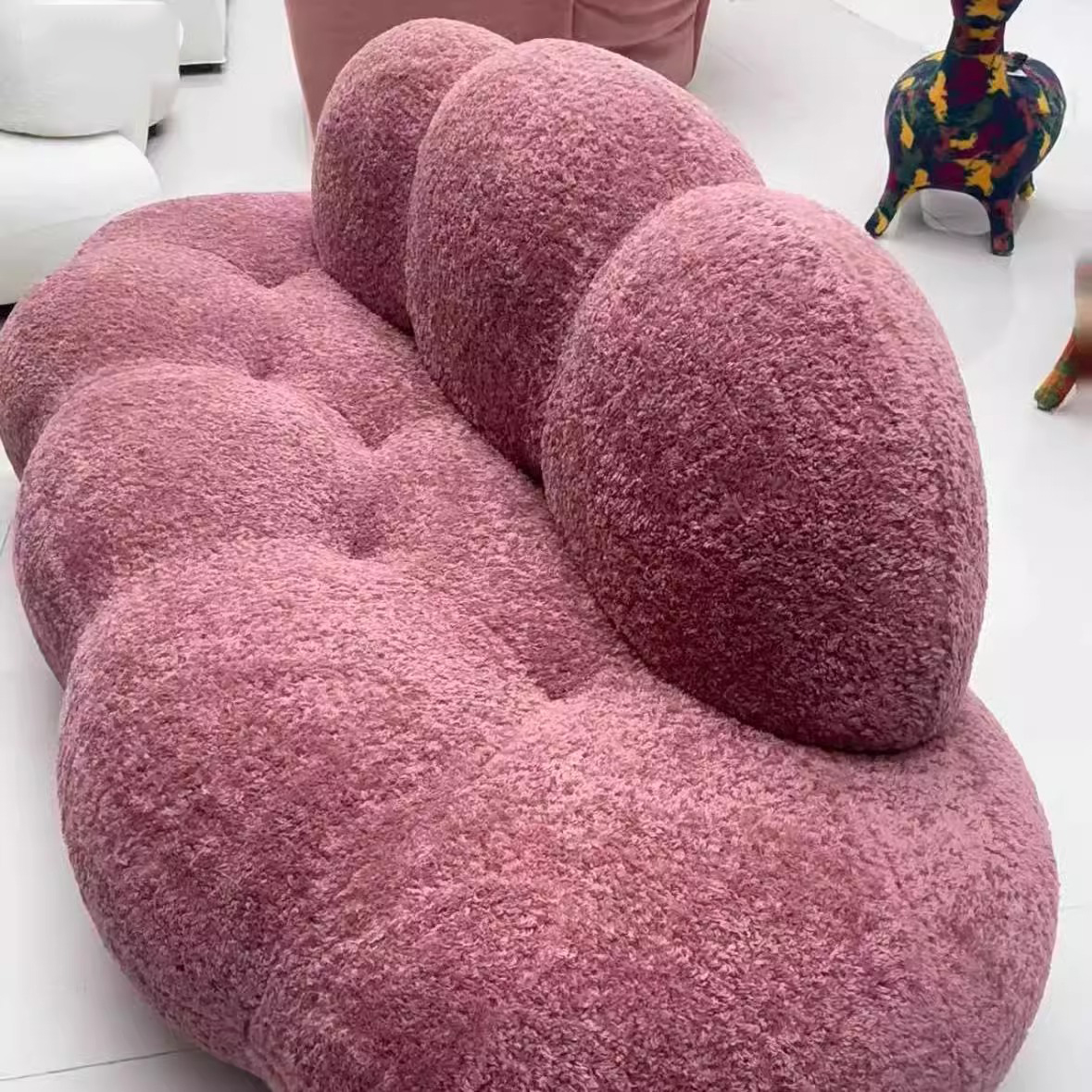 Wolkenförmiger Alpaka-Wollsofa