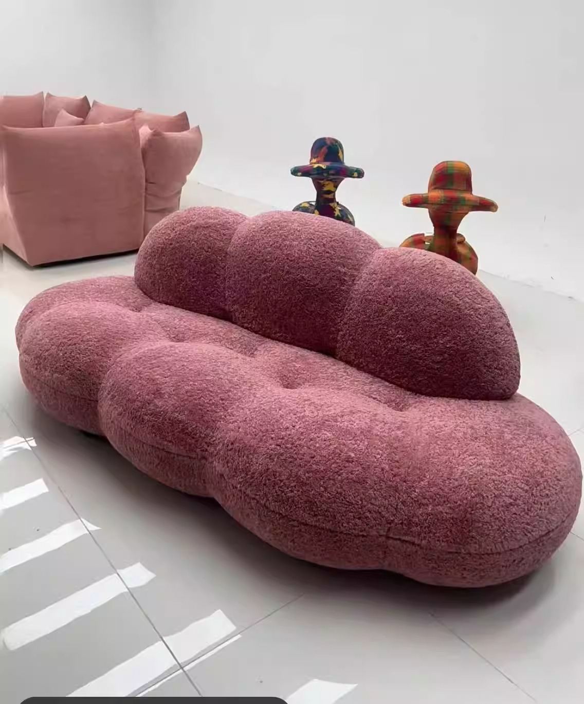 Wolkenförmiger Alpaka-Wollsofa