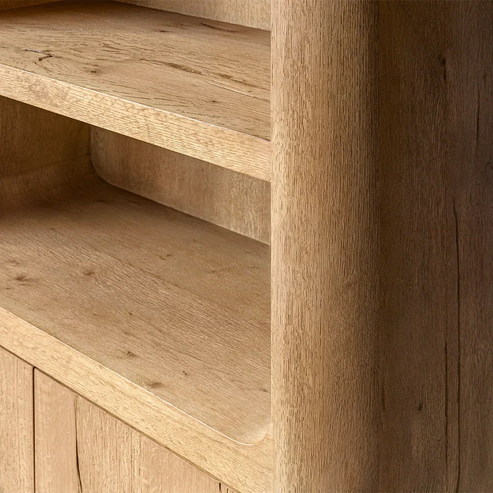 Natural - inspiriertes Holzlagerregal