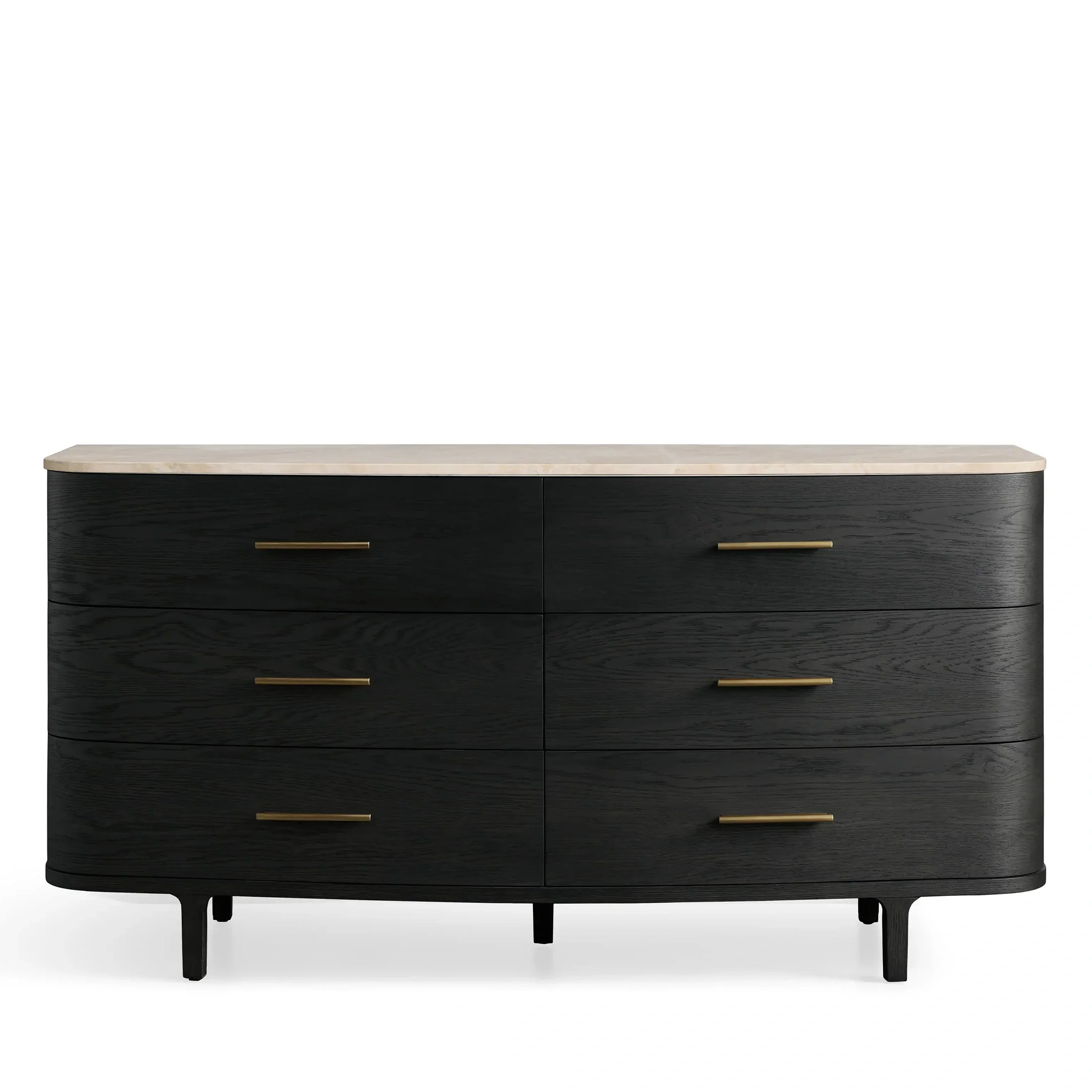 Finnley ARC-förmige Kante Sechs-Drawer-Aufbewahrungskommode 