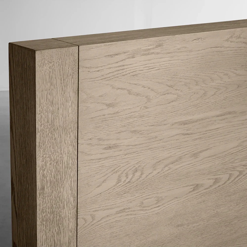 Moderne Lagerung im Landstil Eiche massives Holzbett