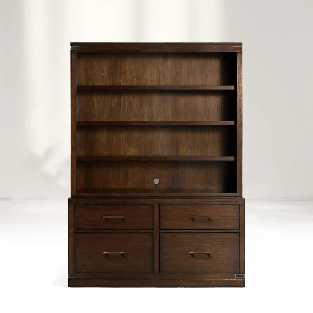 Modulares Bücherregal mit Dateibasis