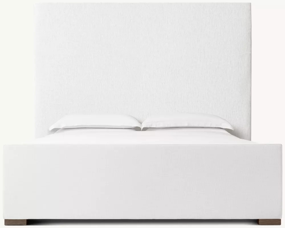 Stofftafelplattformbett mit Fußbrett