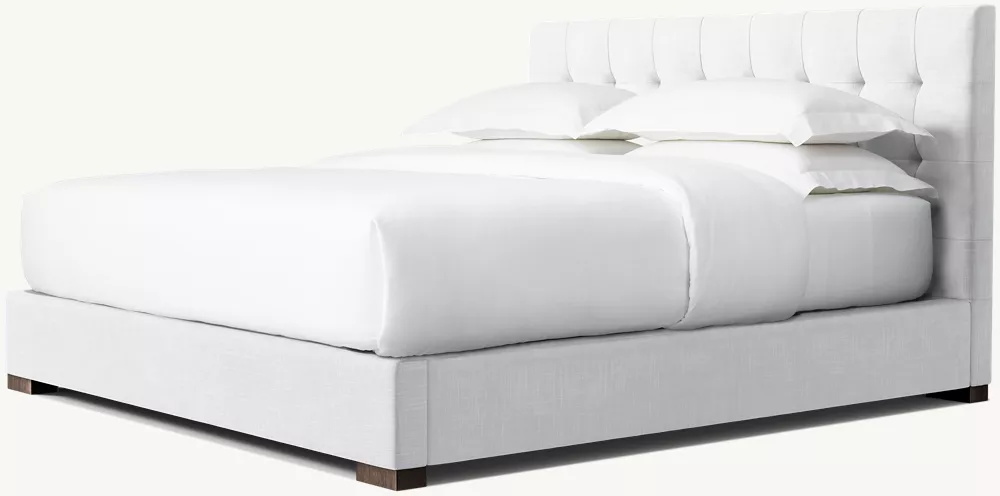  Fabric Box-Tuft-Plattformbett