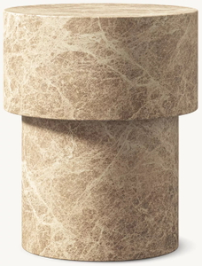  Marmor Runder Beistelltisch