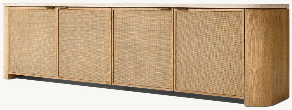 Gewebte 4-Türer-Medienkonsole