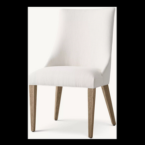 Moderne minimalistische weiße Eichenstühle