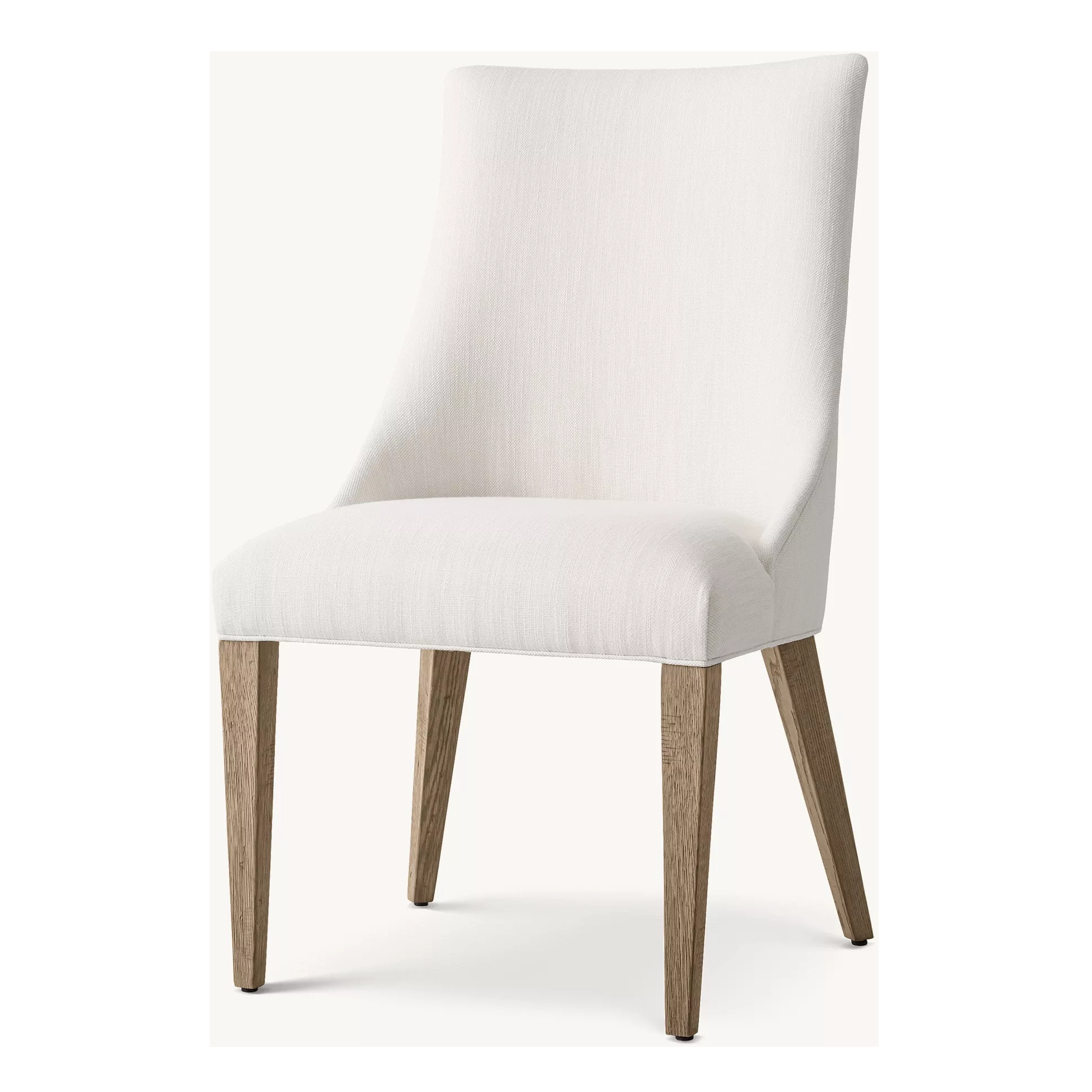 Moderne minimalistische weiße Eichenstühle