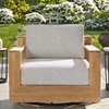 Outdoor-Drehstuhl aus Teakholz