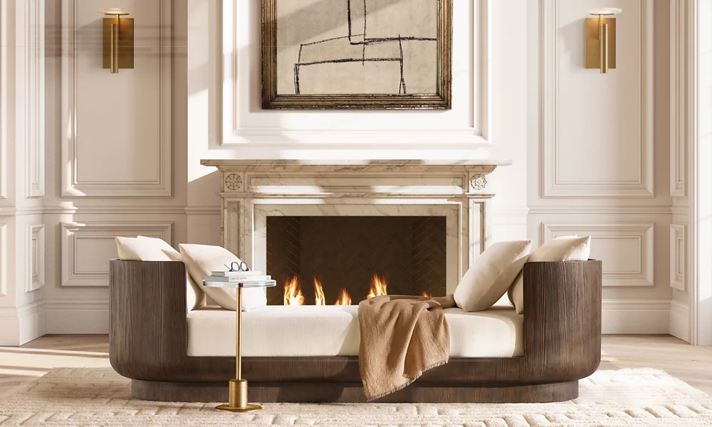 Stoff Doppelarm Daybett