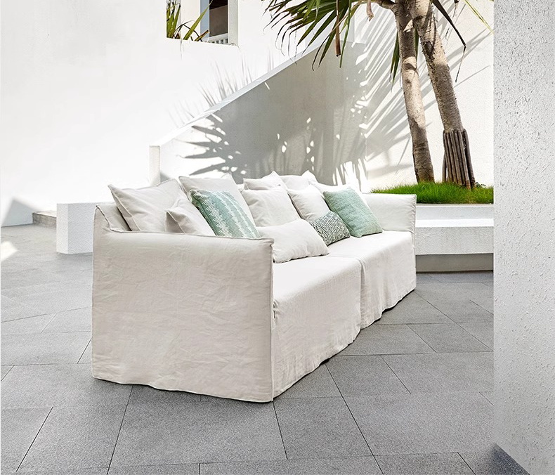 Leinenstoff im japanischen Stil einfaches Sofa