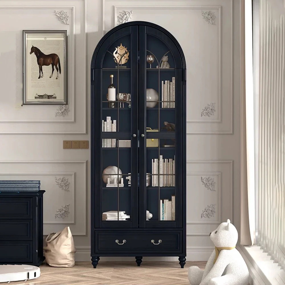 Bogen - geformtes Glas - Türbuchregal