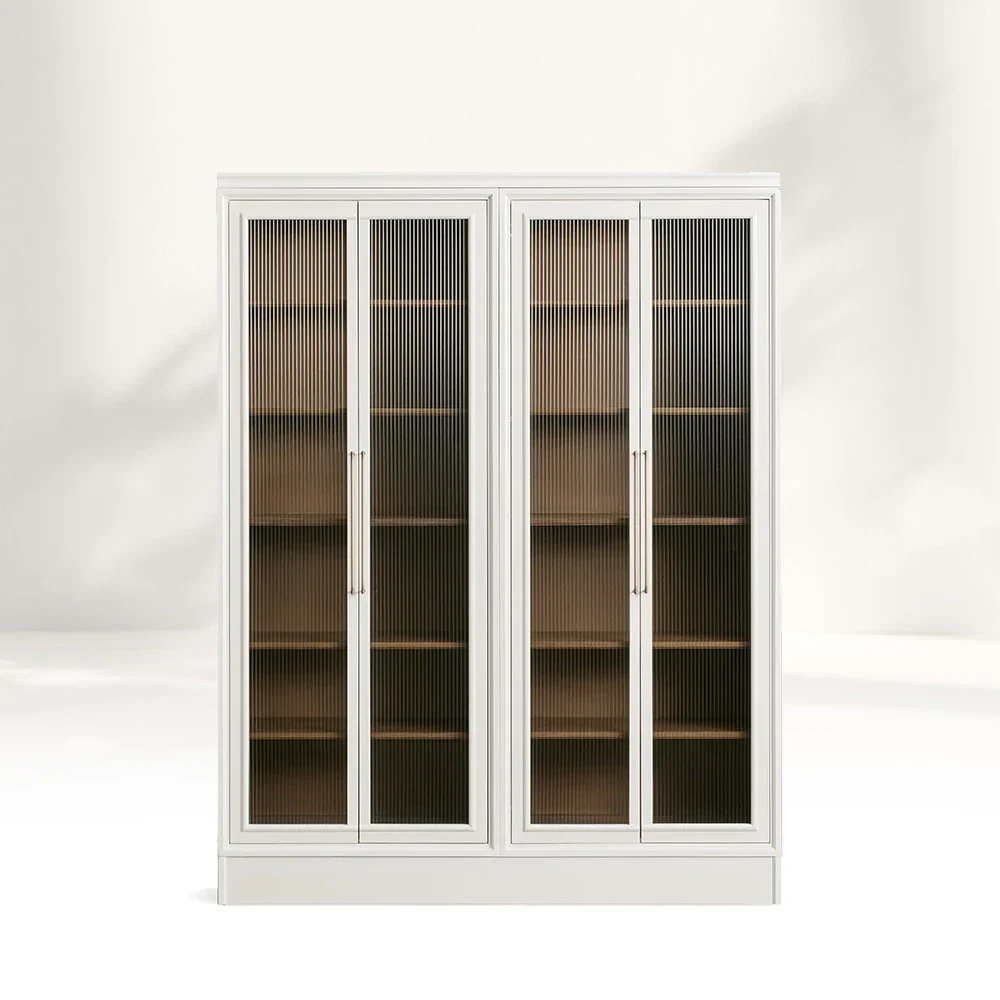 Modernes minimalistisches Glas - Türspeicherschrank