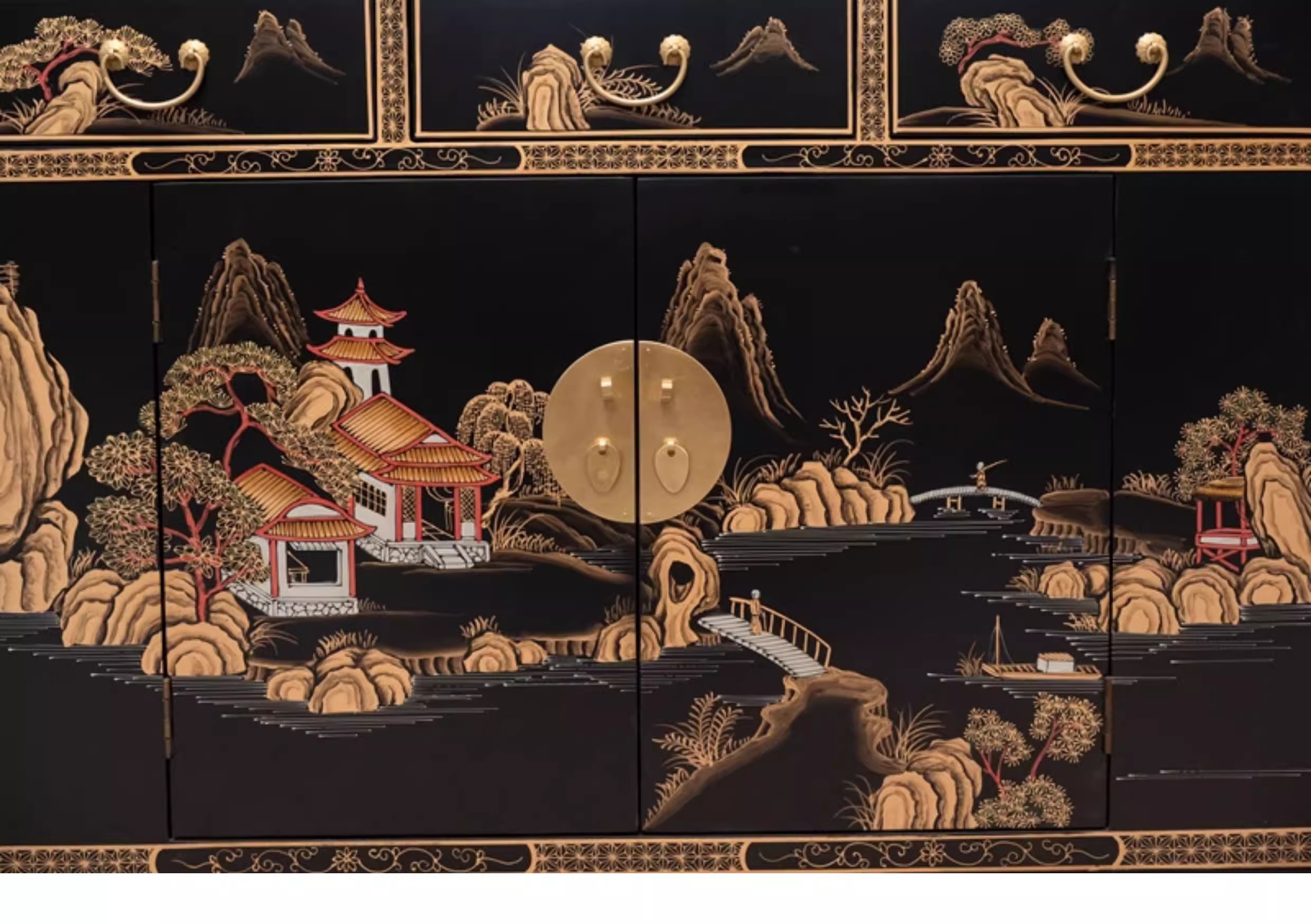 Neues klassisches handgemaltes Eingangsschrank im chinesischen Stil im chinesischen Stil