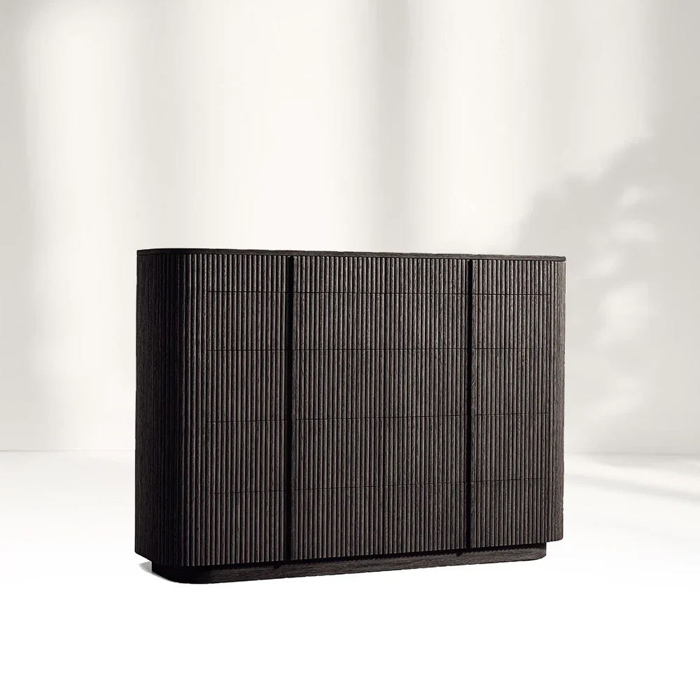 Vintage-Holzkiste im amerikanischen Stil aus Schubladen