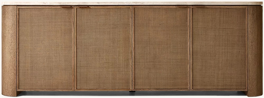 4-Türer-Sideboard gewebte Panel