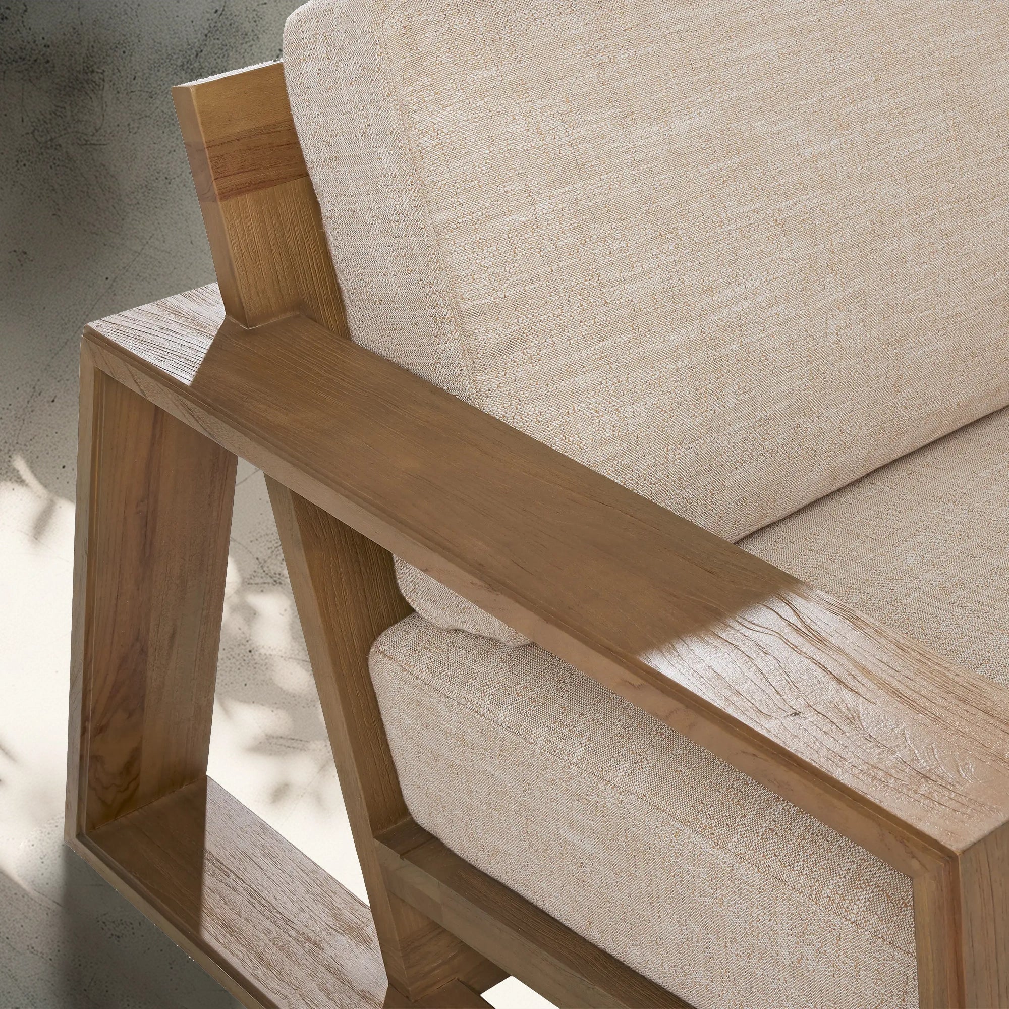 Outdoor -Sofa im verwitterten Kitz