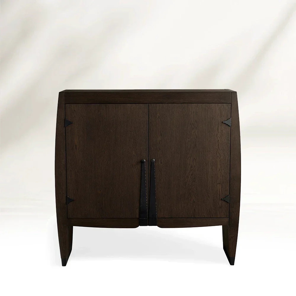 Künstlerische Eiche - Beenden Akzentschrank mit gewölktem Design beenden