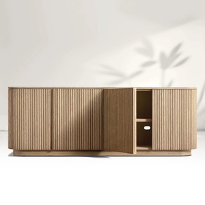 Amerikanisches Wohnzimmer Massives Holz weiße Eiche Eingangsschrank TV -Schrank Schrank