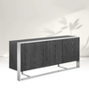 Modernes Metall mit massivem Holz Sideboard