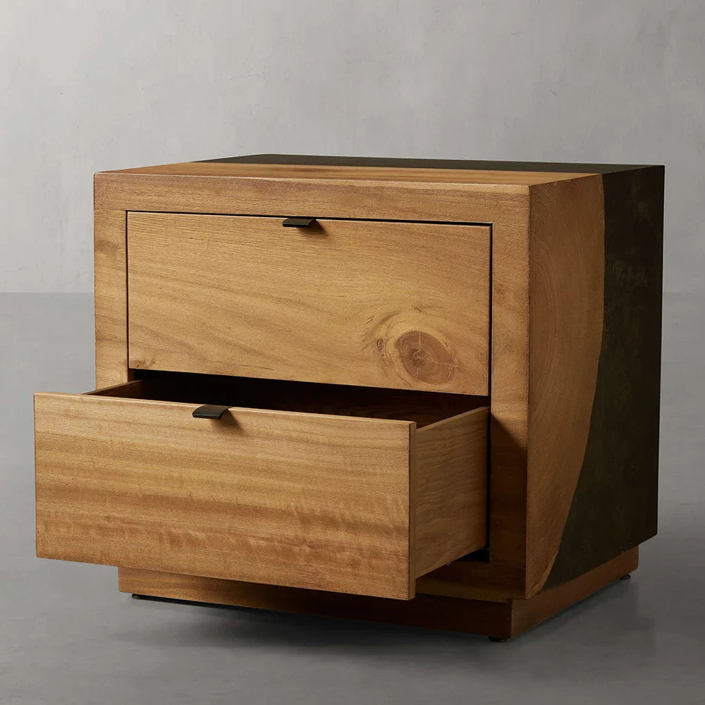 Doppelschublade moderne Nachttischschrank