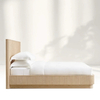 Vertikal - gerilltes Kopfteil Holzbett