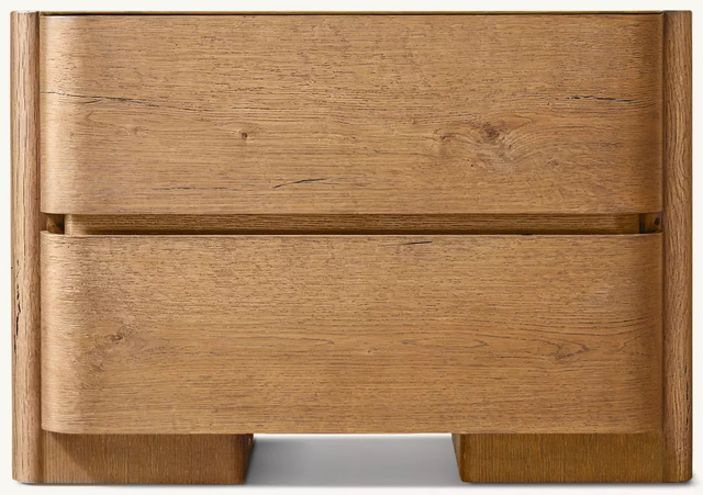 Püreholz -Nachttisch