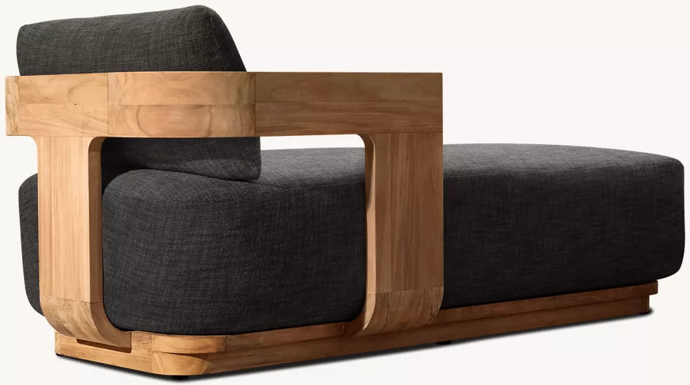 Freizeit-Loungesessel aus Teakholz für den Außenbereich