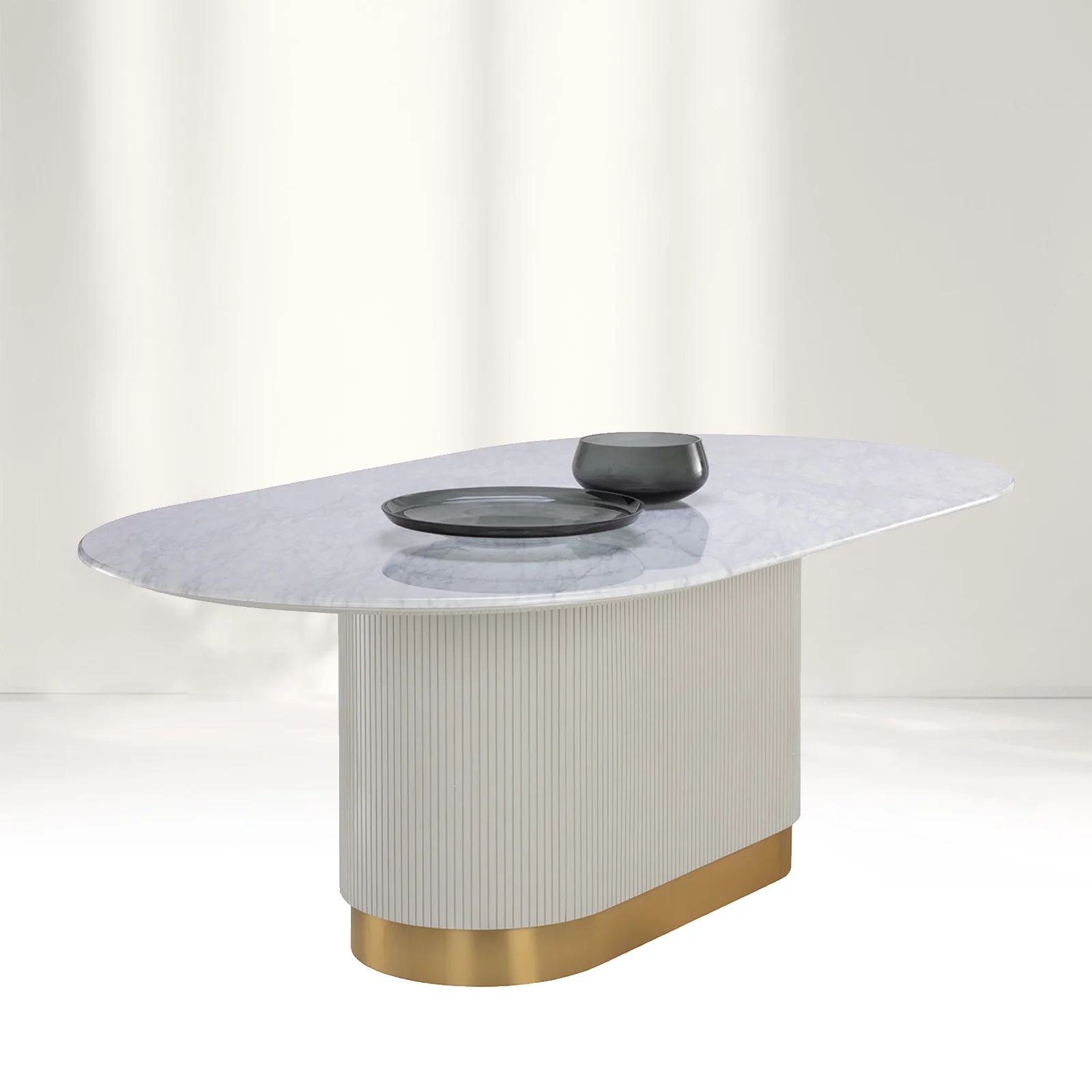 Finnley Sleekmarble Oval Tisch