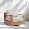 Outdoor-Drehstuhl aus Teakholz